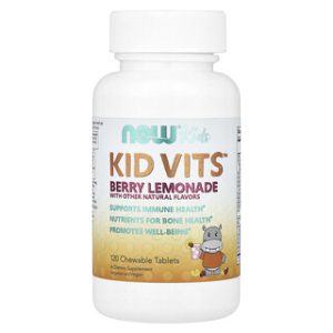 NOW Foods Kids Kid Vits - ויטמינים לילדים טעם פירות 120 טבליות
