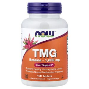 NOW Foods TMG 1000 מ"ג - תוסף תזונה 100 טבליות