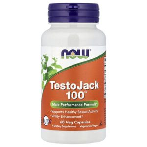 NOW Foods TestoJack 100 - תוסף תזונה לגברים 60 כמוסות
