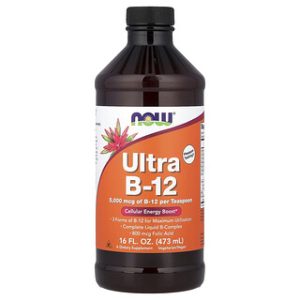 NOW Foods Ultra B-12 - ויטמין B12 נוזלי, 473 מ"ל