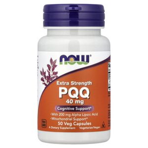 NOW PQQ עם חומצה אלפא ליפואית - 50 כמוסות צמחיות