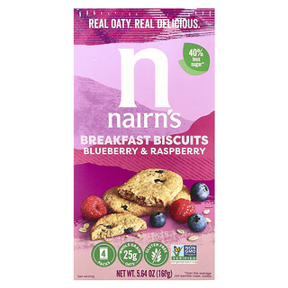 Nairns Breakfast Biscuits אוכמניות ופטל - 160 גרם