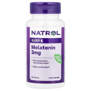Natrol Melatonin 3mg - 120 טבליות - לשינה טובה