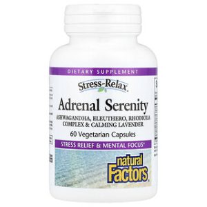 Natural Factors Adrenal Serenity - להרגעה טבעית - 60 כמוסות