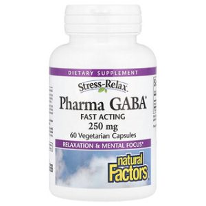 Natural Factors GABA 250 מ"ג - כמוסות להפגת מתחים