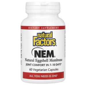 Natural Factors NEM - קרום קליפת ביצה - 60 כמוסות