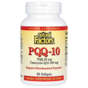 Natural Factors PQQ-10 - 60 כמוסות רכות - בריאות המוח