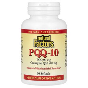 Natural Factors PQQ-10, תוסף תזונה 30 כמוסות רכות