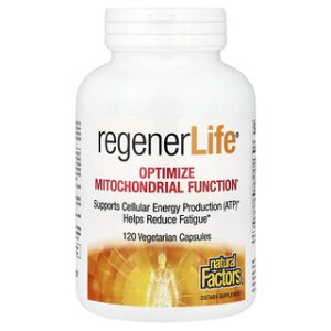 Natural Factors RegenerLife - תאימות מיטוכונדריה - 120 כמוסות