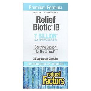 Natural Factors ReliefBiotic IB - פרוביוטיקה 30 כמוסות