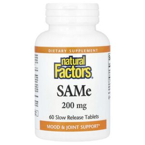 Natural Factors SAMe 200 מ"ג - 60 טבליות שחרור איטי