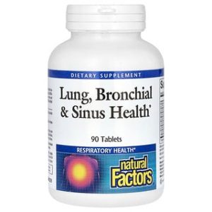 Natural Factors - תוסף לבריאות ריאות, 90 טבליות