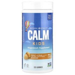 Natural Vitality CALM® Kids גומי-בטעם הדרים 120 יחידות