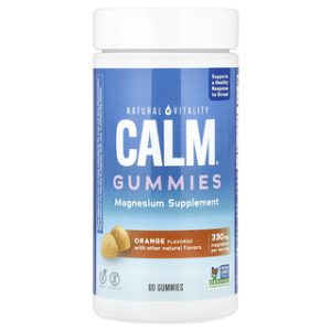 Natural Vitality CALM® גומי מגנזיום כתום - 60 יחידות