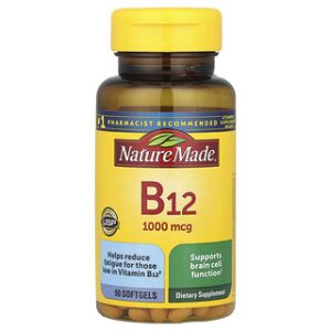 Nature Made B12 1000 מק"ג - 90 כמוסות רכות - בריאות