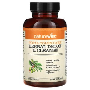NatureWise Total Colon Care - ניקוי רעלים צמחי 60 כמוסות