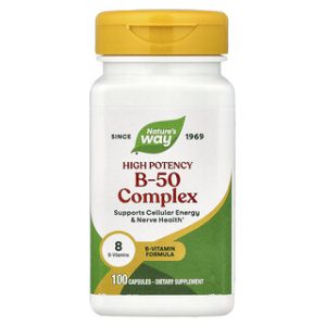 Nature's Way B-50 Complex - ויטמיני B מובחרים - 100 כמוסות