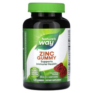 Natures Way- גומיות אבץ טעם פירות יער- 120 יחידות