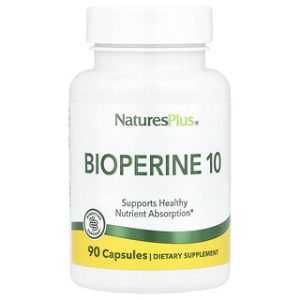 NaturesPlus Bioperine 10 - 90 כמוסות - ספיגה משופרת
