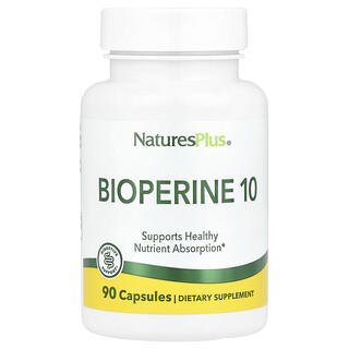 NaturesPlus Bioperine 10 - 90 כמוסות - ספיגה משופרת