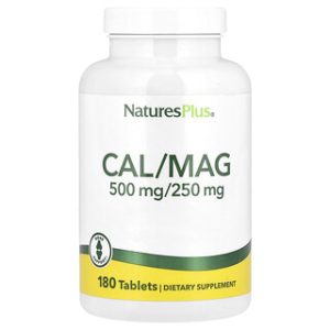 NaturesPlus Cal,Mag - תוסף סידן ומגנזיום 180 טבליות