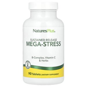 NaturesPlus Mega-Stress Sustained - 90 טבליות להפגת מתחים