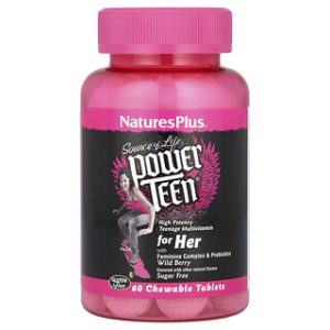 NaturesPlus Power Teen לילדות - ללא סוכר - פירות יער