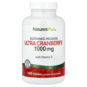 NaturesPlus Ultra Cranberry - כדורי חמוציות משוחררות לאורך 180 יח'