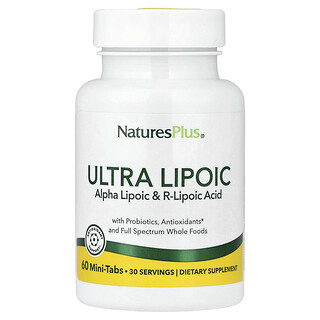 NaturesPlus Ultra Lipoic 60 טבליות מיני-טאב - נוגד חמצון