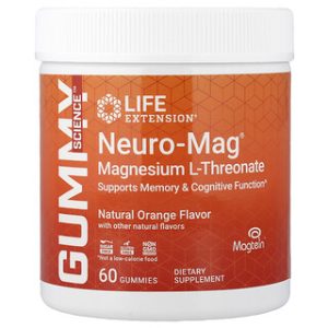 Neuro-Mag® מגנזיום כתראונט - סוכריות בטעם תפוז - Life Extension