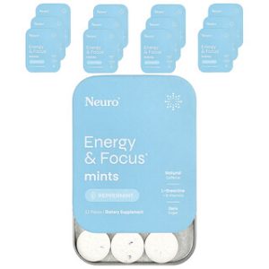 NeuroGum - סוכריות מנטה אנרגיה וריכוז - 12 יחידות