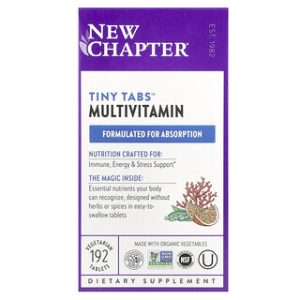 New Chapter Tiny Tabs מולטי ויטמין - 192 טבליות צמחוניות