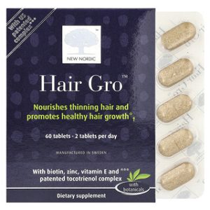 New Nordic Hair Gro - תוסף תזונה לשיער - 60 טבליות