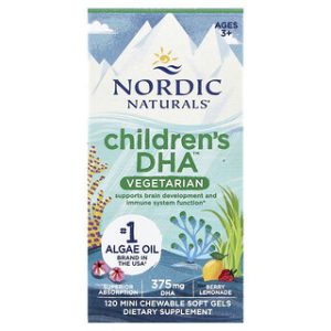 Nordic Naturals Childrens DHA צמחוני - ג'לים 3+ בטעם לימון