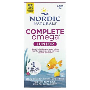 Nordic Naturals Complete Omega Junior - ג'ל רך לילדים בטעם לימון