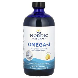 Nordic Naturals Omega-3 לימון 1560 מ"ג - 473 מ"ל