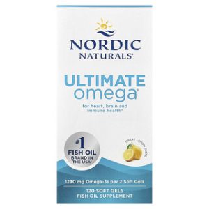 Nordic Naturals Ultimate Omega - כדורי אומגה 3 לימון 120 יח'