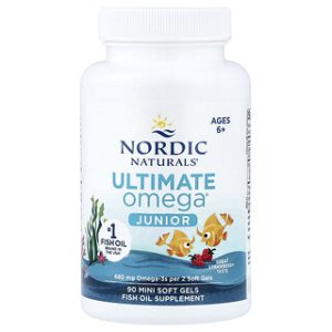 Nordic Naturals אומגה 3 לילדים תות- 90 כמוסות