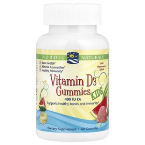Nordic Naturals - גומי ויטמין D3 לילדים - 60 יחידות