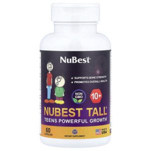 NuBest Tall® 10+ , תוסף גדילה לבני נוער - 60 כמוסות