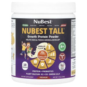 NuBest Tall® - אבקת חלבון לגדילה לילדים ונוער - וניל