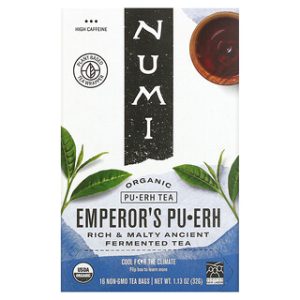 Numi Pu-Erh תה אורגני - 16 שקיות חליטה - 32 גרם