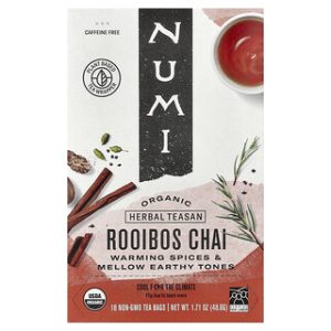 Numi Tea Rooibos Chai - תה צמחים אורגני נטול קפאין