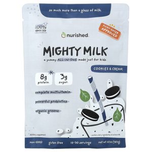 Nurished Kids Mighty Milk עוגיות ושמנת 303 גרם