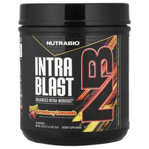 NutraBio Intra Blast, אימון תוך-אימוני בטעם לימונדה תות 734 גרם