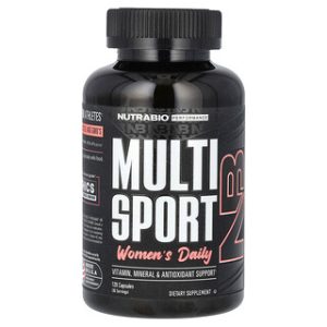 NutraBio MultiSport לנשים - ויטמינים יומיים 120 כמוסות