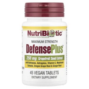 NutriBiotic DefensePlus, תוסף תזונה טבעוני 45 טבליות