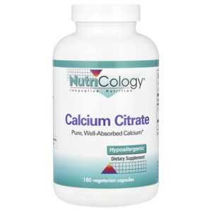 Nutricology Calcium Citrate 150 מ"ג - 180 כמוסות צמחוניות