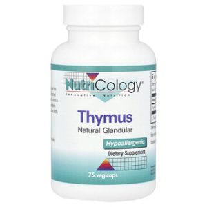 Nutricology Thymus 0.5 גרם - 75 כמוסות לחיזוק המערכת