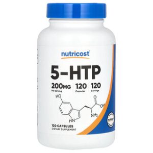 Nutricost 5-HTP 200 מ"ג - 120 כמוסות - תוסף תזונה